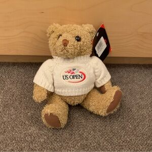 2006 US Open Teddy Bear With Sweater By USTA (NWT)